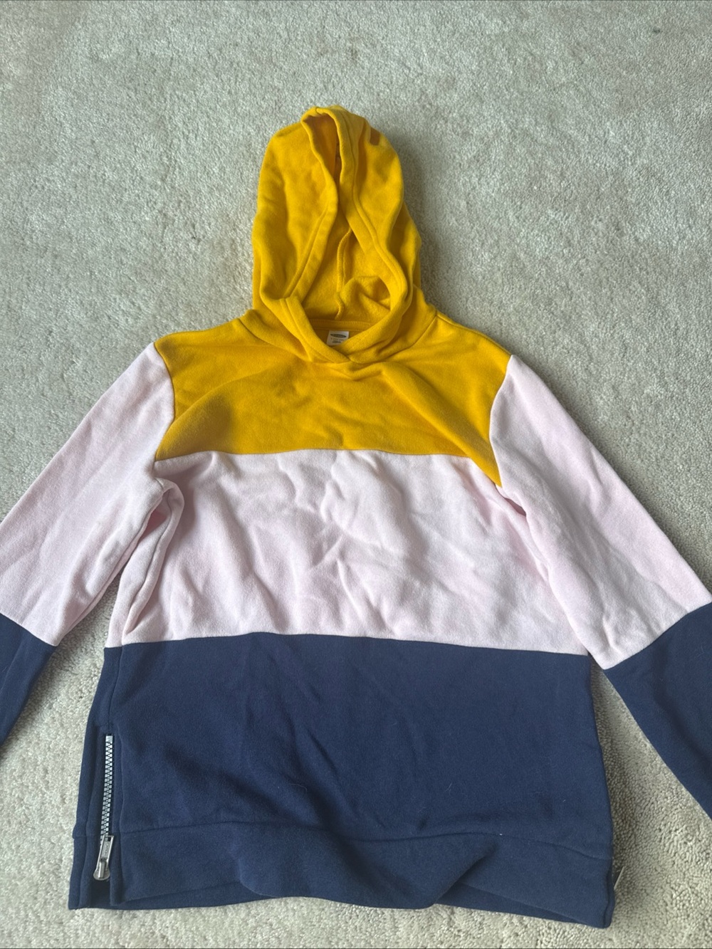 Old Navy Bright Yellow Hooded Pullover